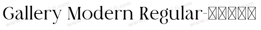 Gallery Modern Regular字体转换